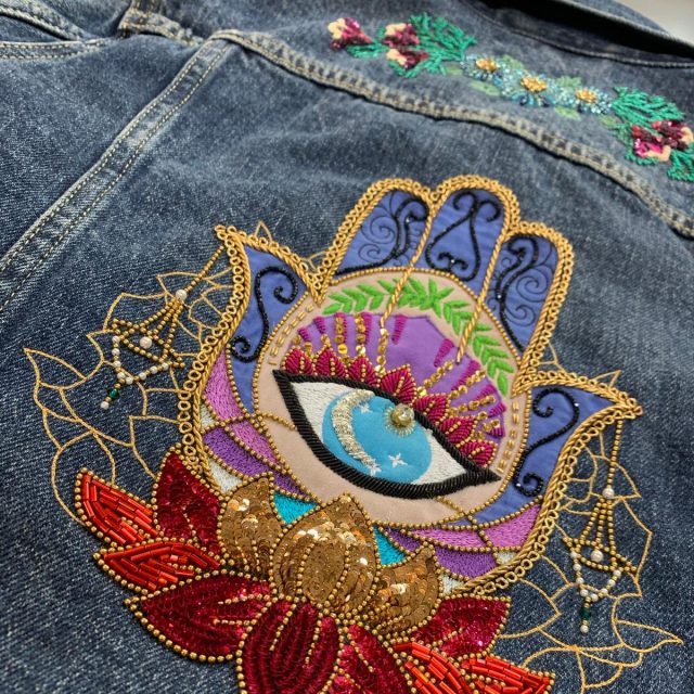 Hand Embroidered Denim Jacket